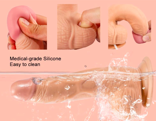 Dương vật giả silicon mềm Lovetoy Soft Ejaculation 8 bắn nước kích thích